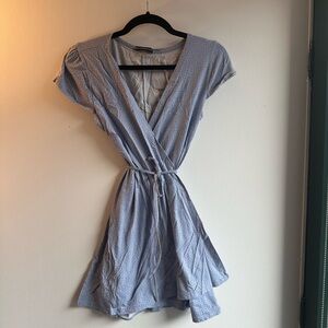 Brandy Melville Elegant Blue Wrap Dress ONE SIZE
